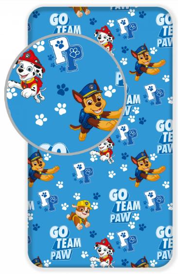 Detská plachta 90x200 paw patrol team - skladom, šírka (cm): 90,dĺžka (cm): 200