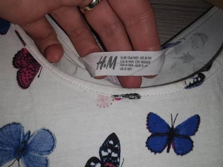2x šaty, h&m,134