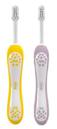 Chicco set zubných kefiek pre deti lilac-mustard 6, 