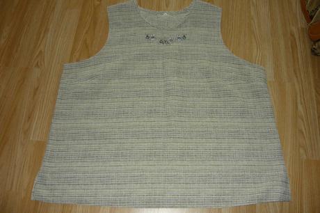 Blúzka tenká na leto, bez rukávu, xxxl