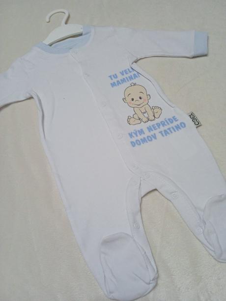 Overalové bavlnené pyžamká s textom, 62 - 98