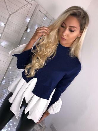 Top s bluzkou 2v1, l / m