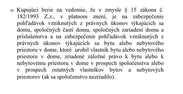 Význam výrazu v kúpnej zmluve bytu