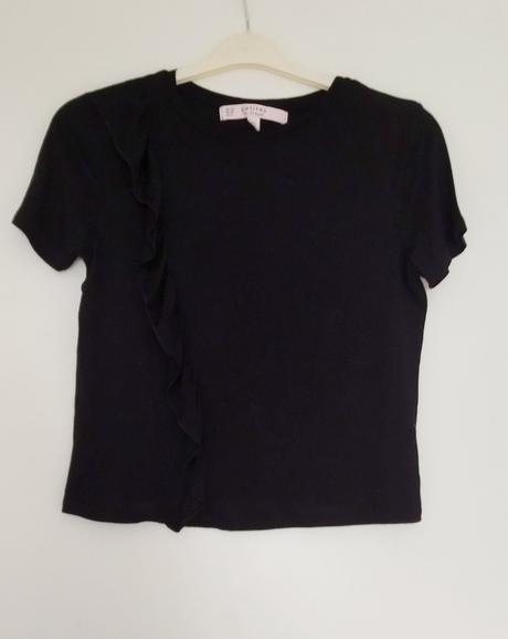 Crop top s volánom miss selfridge, miss selfridge,m