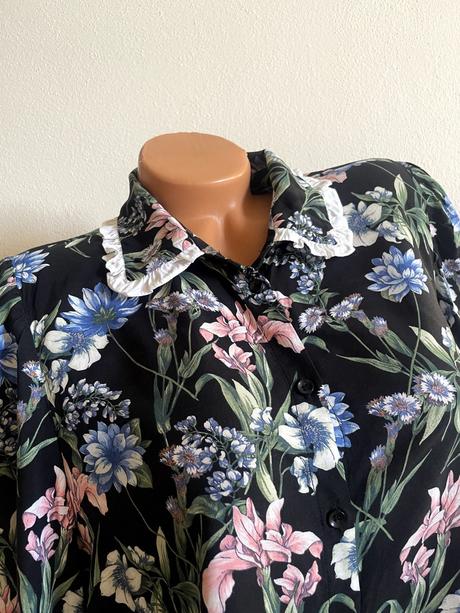 Romantický kvetinová blúzka, reserved xl/xxl, reserved,xxl