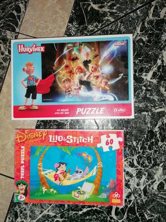 Puzzle 60 ks disney, hurvinek 60 ks,