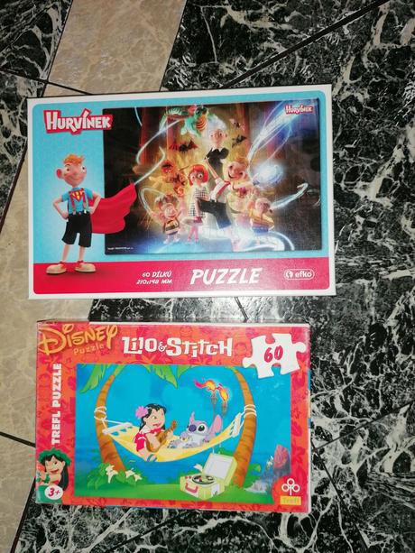 Puzzle 60 ks disney, hurvinek 60 ks, 