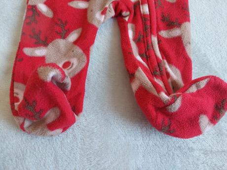 Teplé vianočné fleesové pyžamo veľ.68, 68