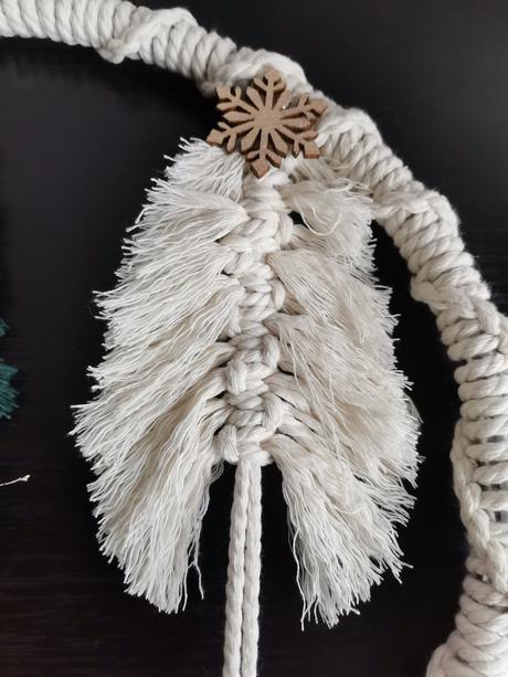 Macrame vianočná dekorácia, 