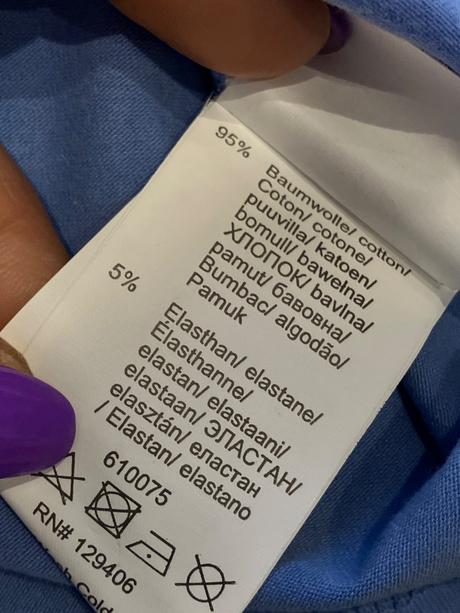 Dámske modré tričko s flitrami veľk.44-46, bonprix,xxl