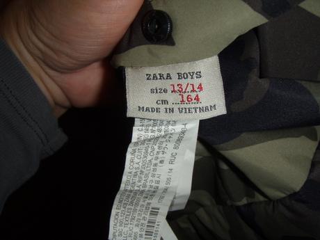 Chlapčenská zimná obojstranná bunda, zara,164