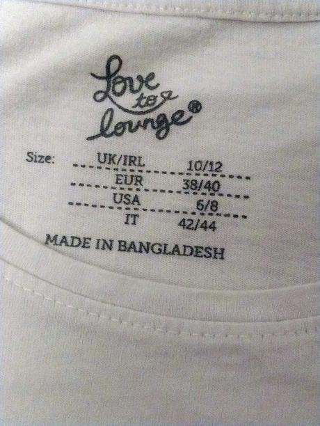 Dámsky bavlnený biely top, love to loung, m/l, l