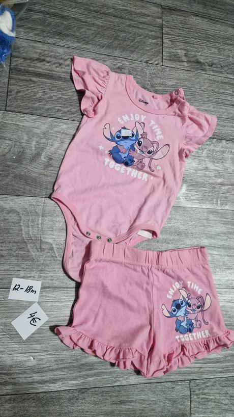 Letná súpravička stitch 12-18m, disney,86