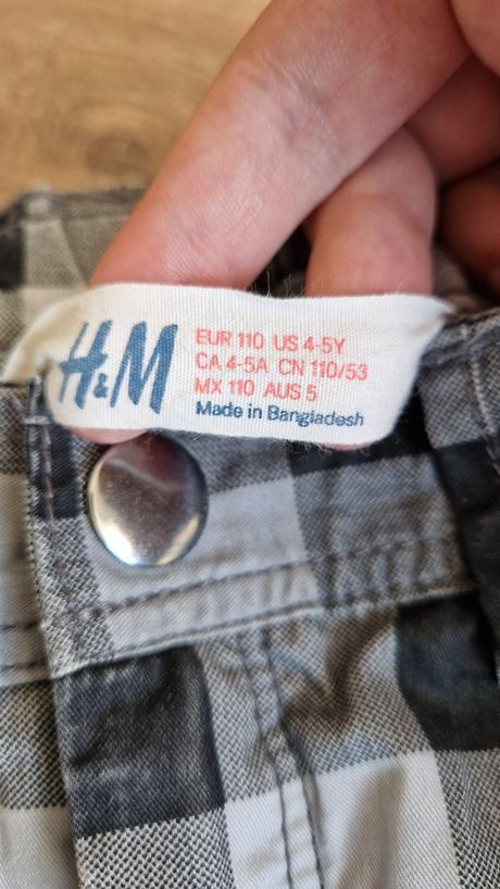 Chlapčenské trištvrťáky, h&m,110
