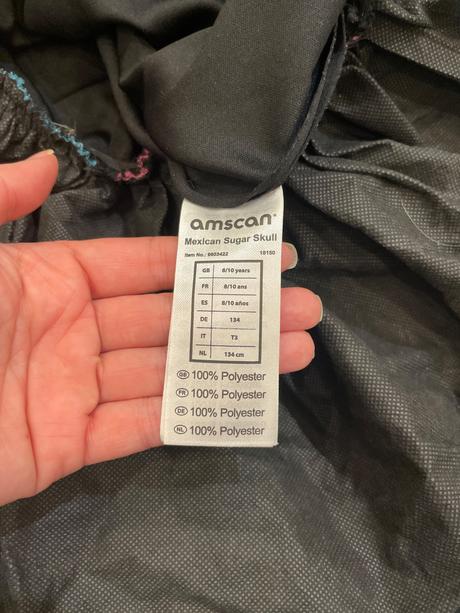 Mexican sugar skull kostým kostra,