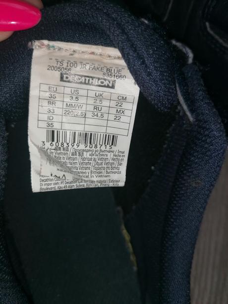 Modré tenisky, decathlon,35