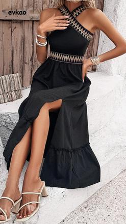 Letné šaty s cik cak vzorom, 36 / s