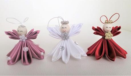 Vianočná dekorácia - anjeličkovia rôzne farby, 