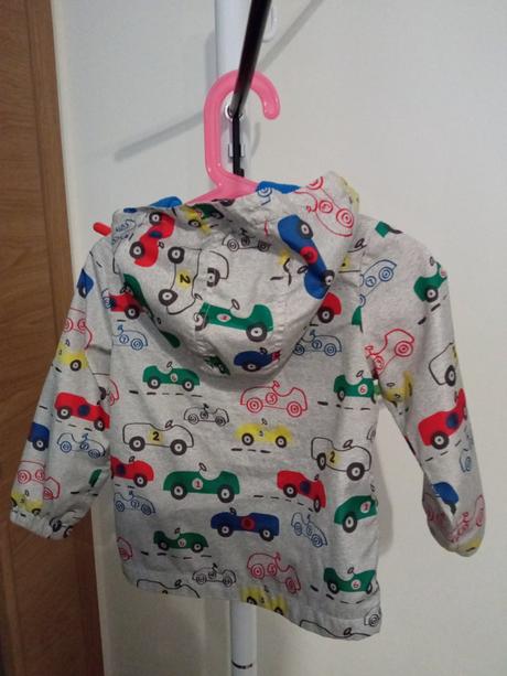 Vetrovka kabát autíčka autá, f&f,86