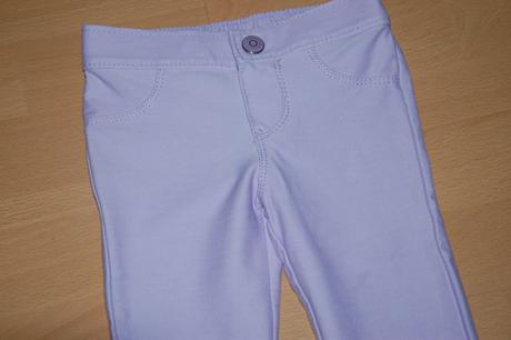Džegínsy fialkové, gymboree,92
