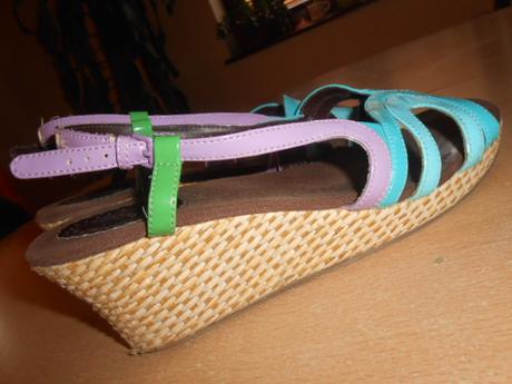 Dámske sandálky tyrkysovo-fialové, american eagle,35