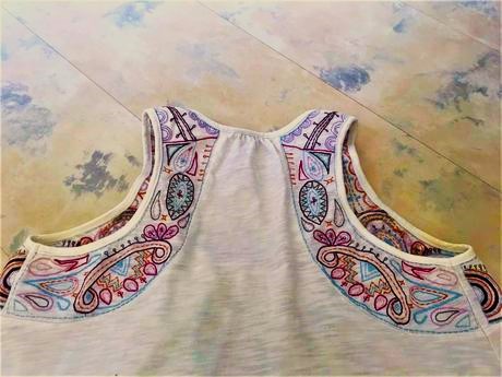 Voľné zvonové tielko vintage, next,40