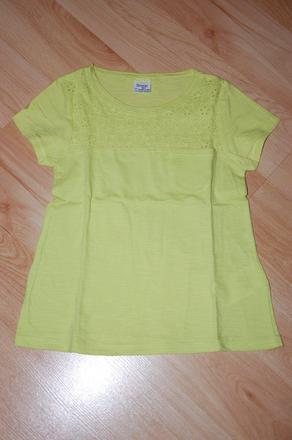 Zelenkavé tričko s výšivkou, mayoral,110