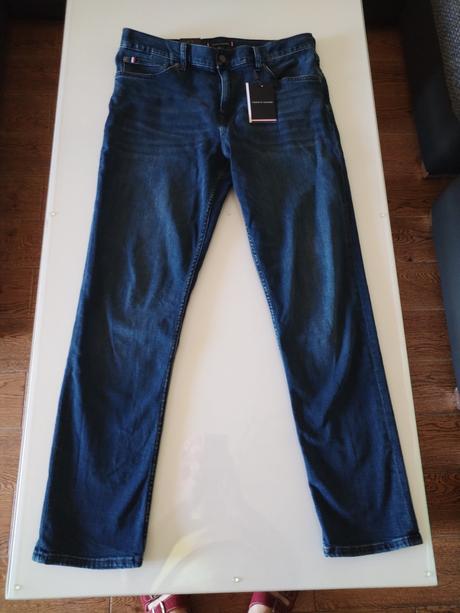 Pánske rifle t. hilfiger 33x32. zľava, tommy hilfiger,l