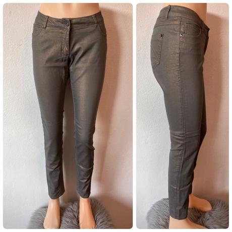 Dámske elegantné lesklé rifle (40), l