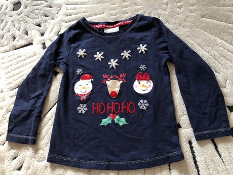 Tmavomodré vianočné tričko, matalan,98