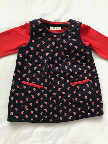 Komplet jablckove saty a tricko next, next,68