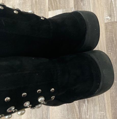 Krásne dámske členkové čižmičky s perličkami, 39