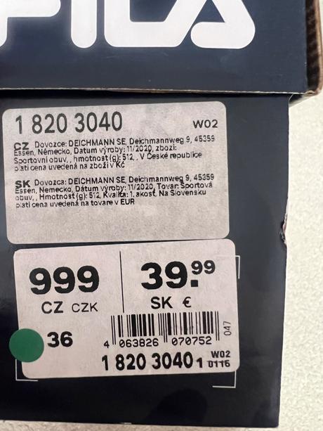 Tenisky fila, fila,36