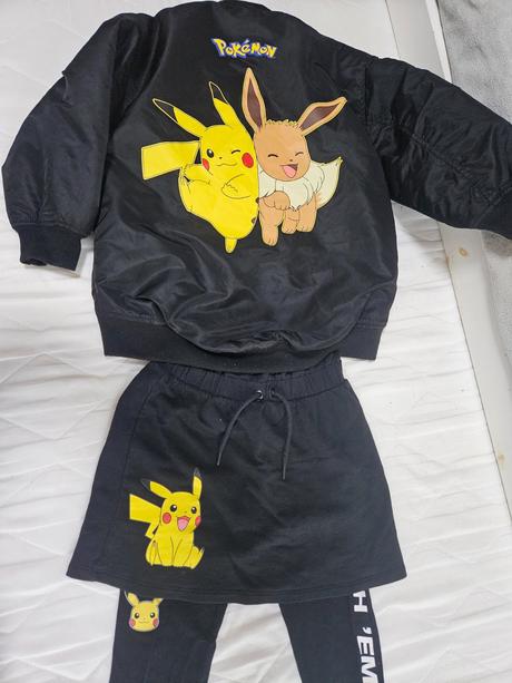 Bunda pokemon + sukňa + legíny, reserved,146