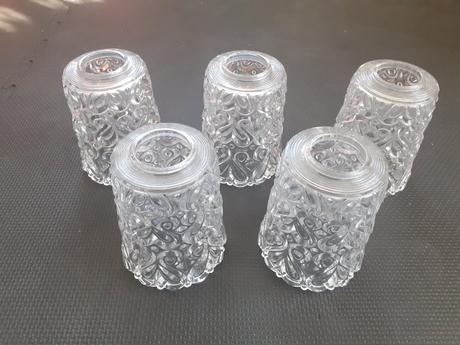 Sklenené kryty na luster 5 ks, 