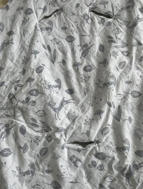 Sivá deka do autosedačky / vajíčka bomimi,