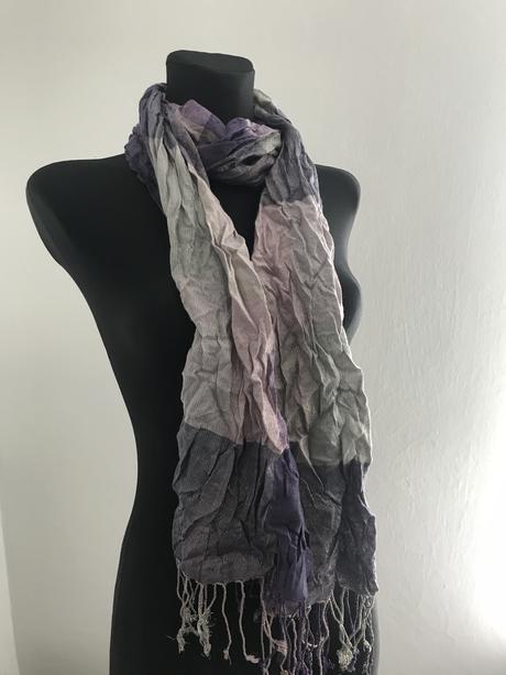 Fialovo- ružový šal, m