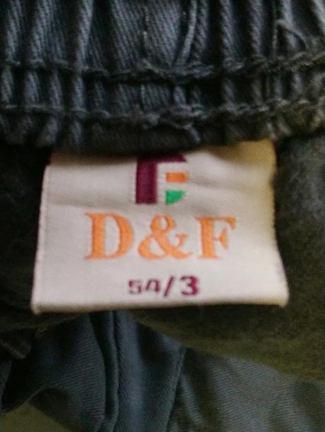 Dievčenské sivé nohavice s podšitím, d&f, 92