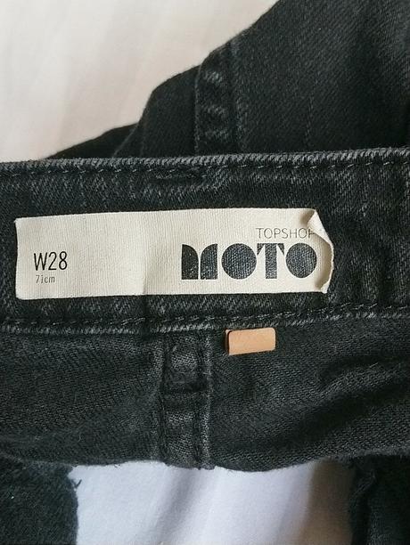 Dámske elastické čierne šortky moto, topshop, topshop,xs