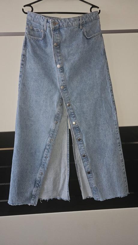 Riflová sukňa, mango,m