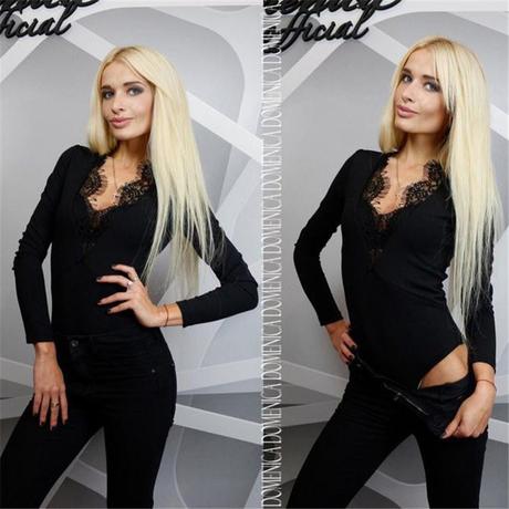 Cierne body - top s cipkou vel.m, m