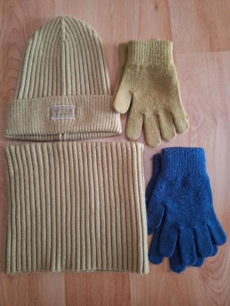 Čiapka, nákrčník, rukavice, reserved,146