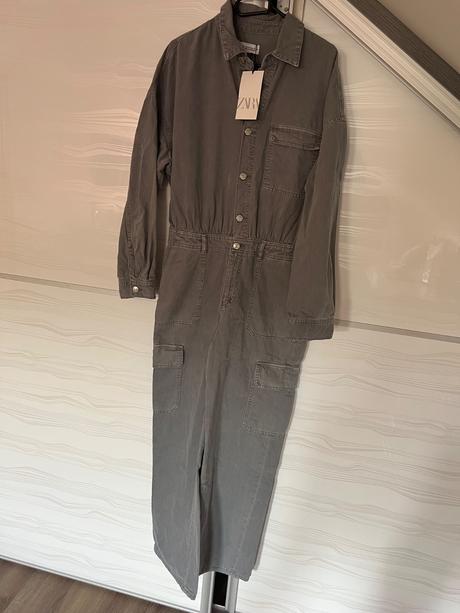 Zara riflove overaly sivý / béžový, zara,m