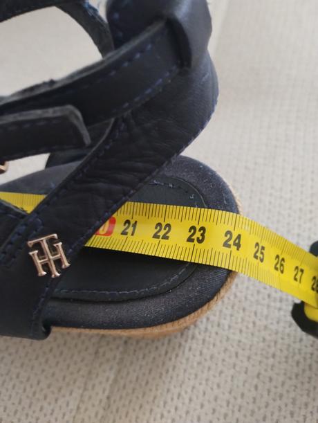 Koženē sandále na platforme, tomy hilfiger, 37, tommy hilfiger,37