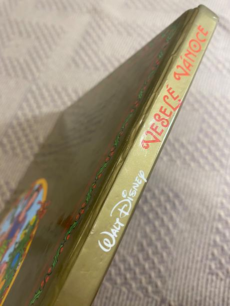 Stará retro kniha walt disney veselé vánoce 1991,