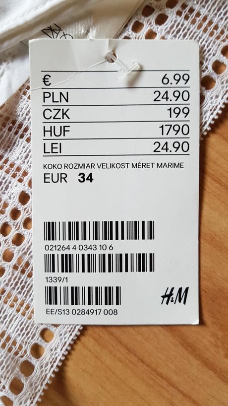 Nohavičky čipkované hm 34/xs, h&m,xs