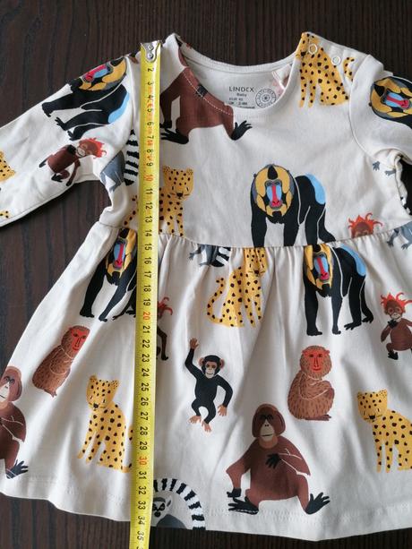 Šaty opice, lindex,62