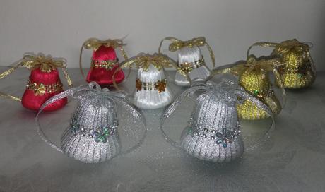 Ručne vyrábané vianočné zvončeky,