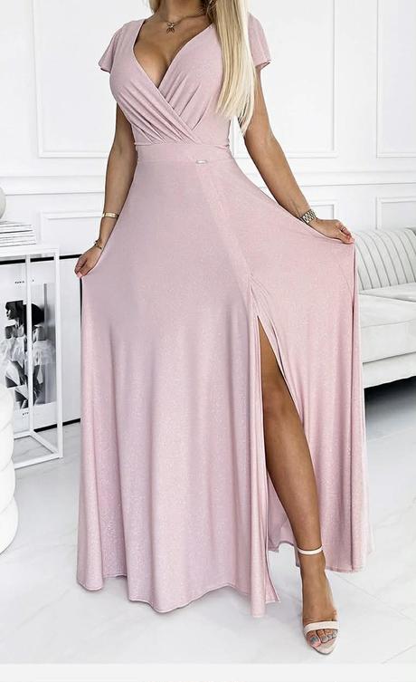 Spoločenské ligotavé šaty, l