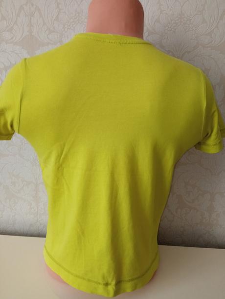 Zeleno-žlté tričko s potlačou a nápismi (140), s.oliver,140